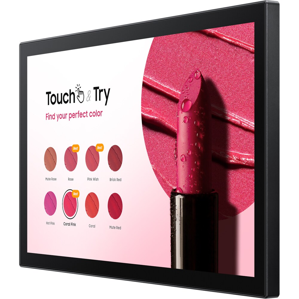 Display profesional LED ADS SAMSUNG QBC LH13QBCTBGBXEN, 13", Full HD Touch, 75Hz, negru