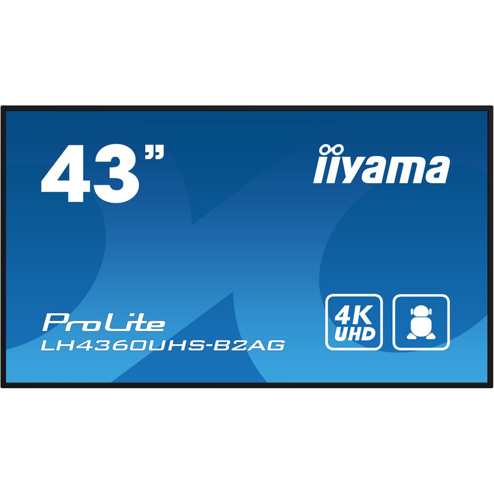 Display profesional LED VA IIYAMA ProLite LH4360UHS-B2AG, 42.5", 4K UHD, negru