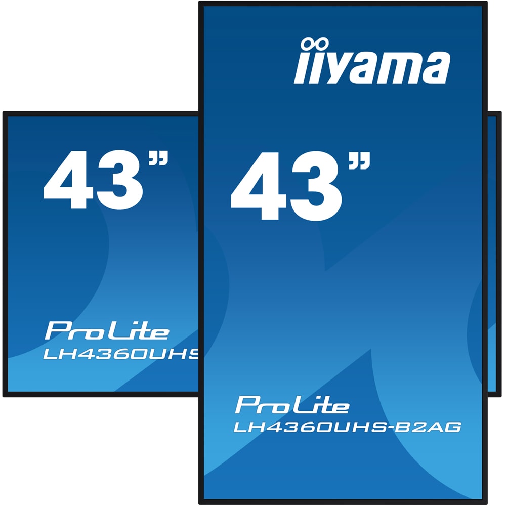 Display profesional LED VA IIYAMA ProLite LH4360UHS-B2AG, 42.5", 4K UHD, negru