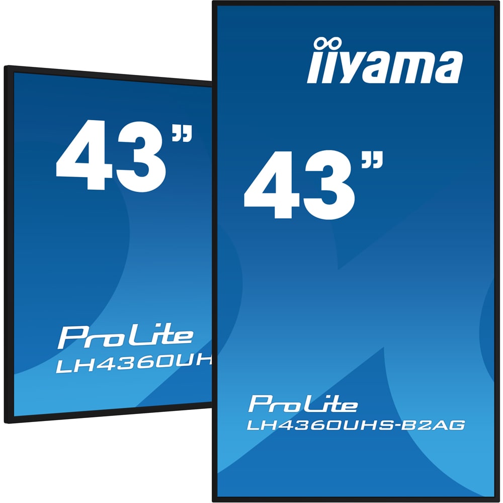 Display profesional LED VA IIYAMA ProLite LH4360UHS-B2AG, 42.5", 4K UHD, negru