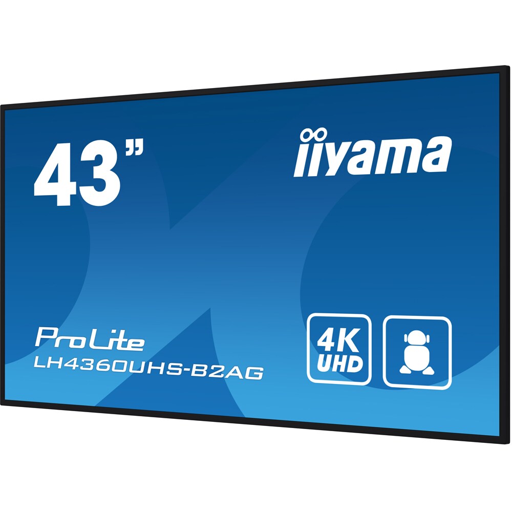 Display profesional LED VA IIYAMA ProLite LH4360UHS-B2AG, 42.5", 4K UHD, negru