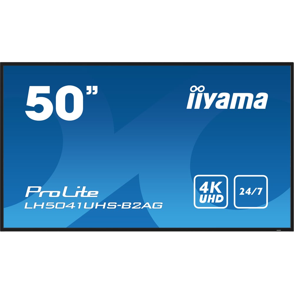 Display profesional LED VA IIYAMA ProLite LH5041UHS-B2AG, 50", 4K UHD, negru