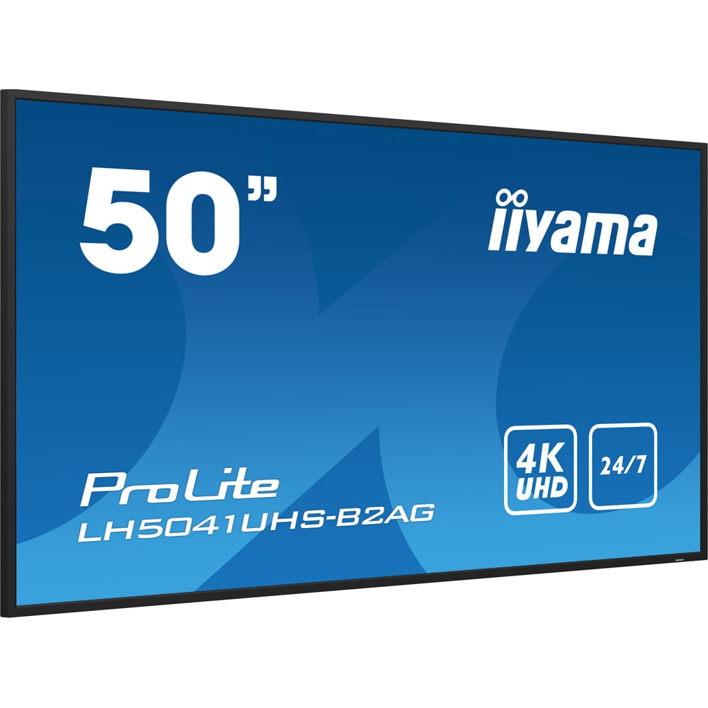 Display profesional LED VA IIYAMA ProLite LH5041UHS-B2AG, 50", 4K UHD, negru