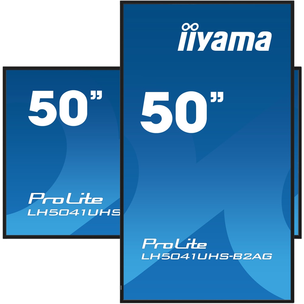 Display profesional LED VA IIYAMA ProLite LH5041UHS-B2AG, 50", 4K UHD, negru