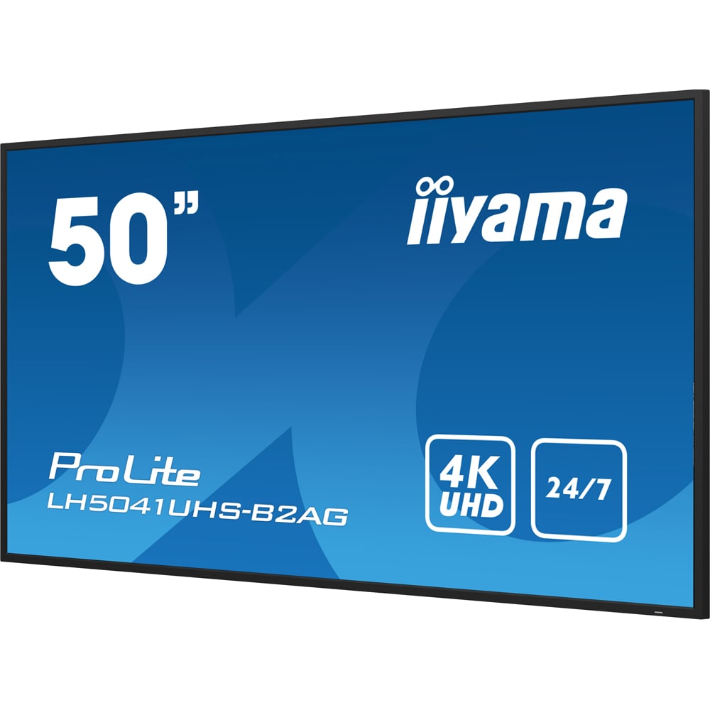 Display profesional LED VA IIYAMA ProLite LH5041UHS-B2AG, 50", 4K UHD, negru