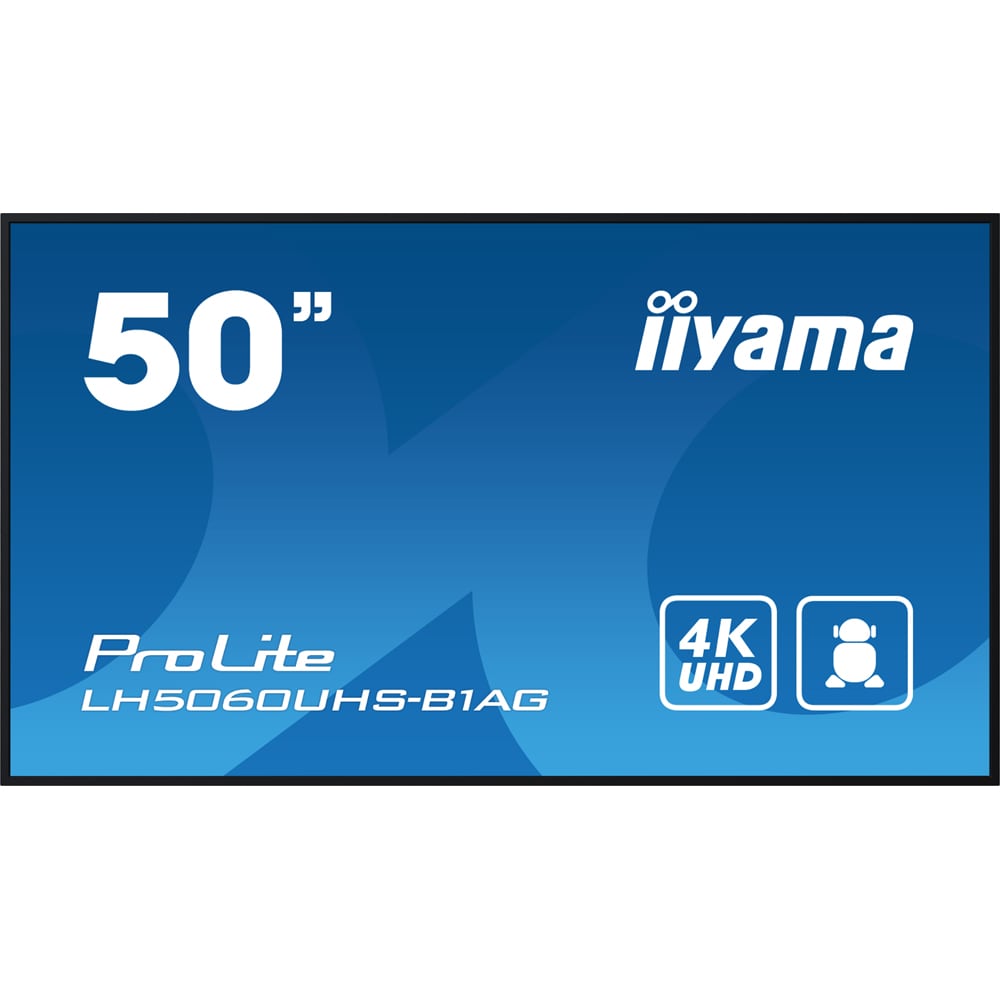 Display profesional LED IPS IIYAMA ProLite LH5060UHS-B1AG, 49.5", 4K UHD, negru
