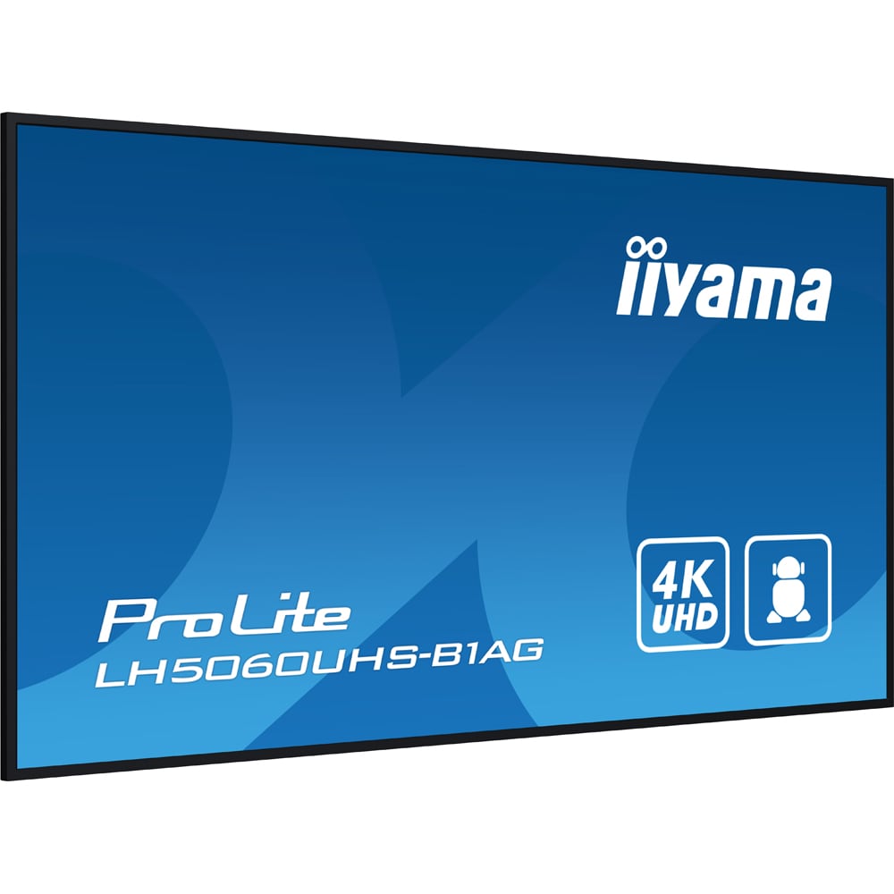 Display profesional LED IPS IIYAMA ProLite LH5060UHS-B1AG, 49.5", 4K UHD, negru