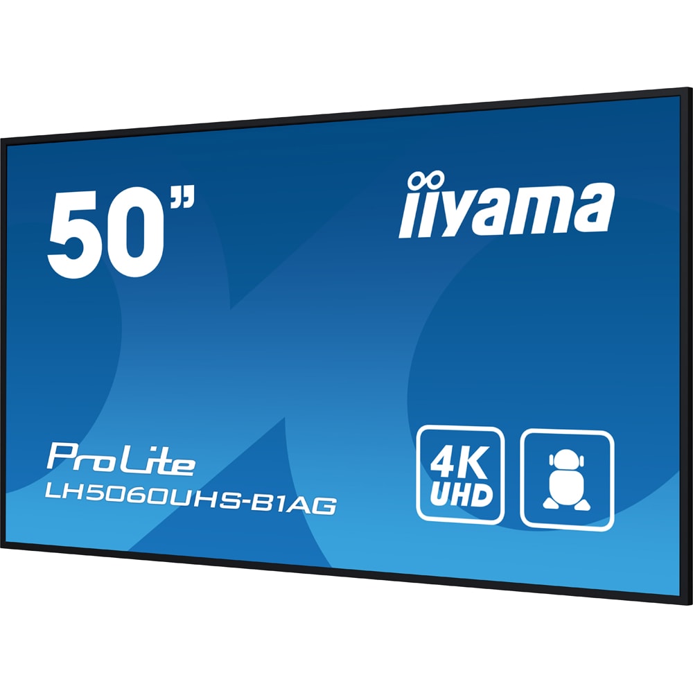Display profesional LED IPS IIYAMA ProLite LH5060UHS-B1AG, 49.5", 4K UHD, negru