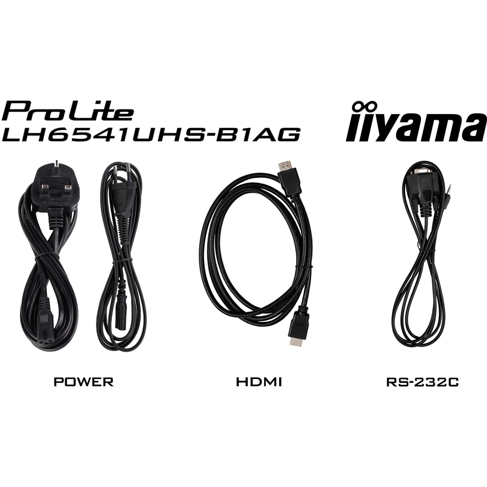 Display profesional LED VA IIYAMA ProLite LH6541UHS-B1AG, 64.5", 4K UHD, negru