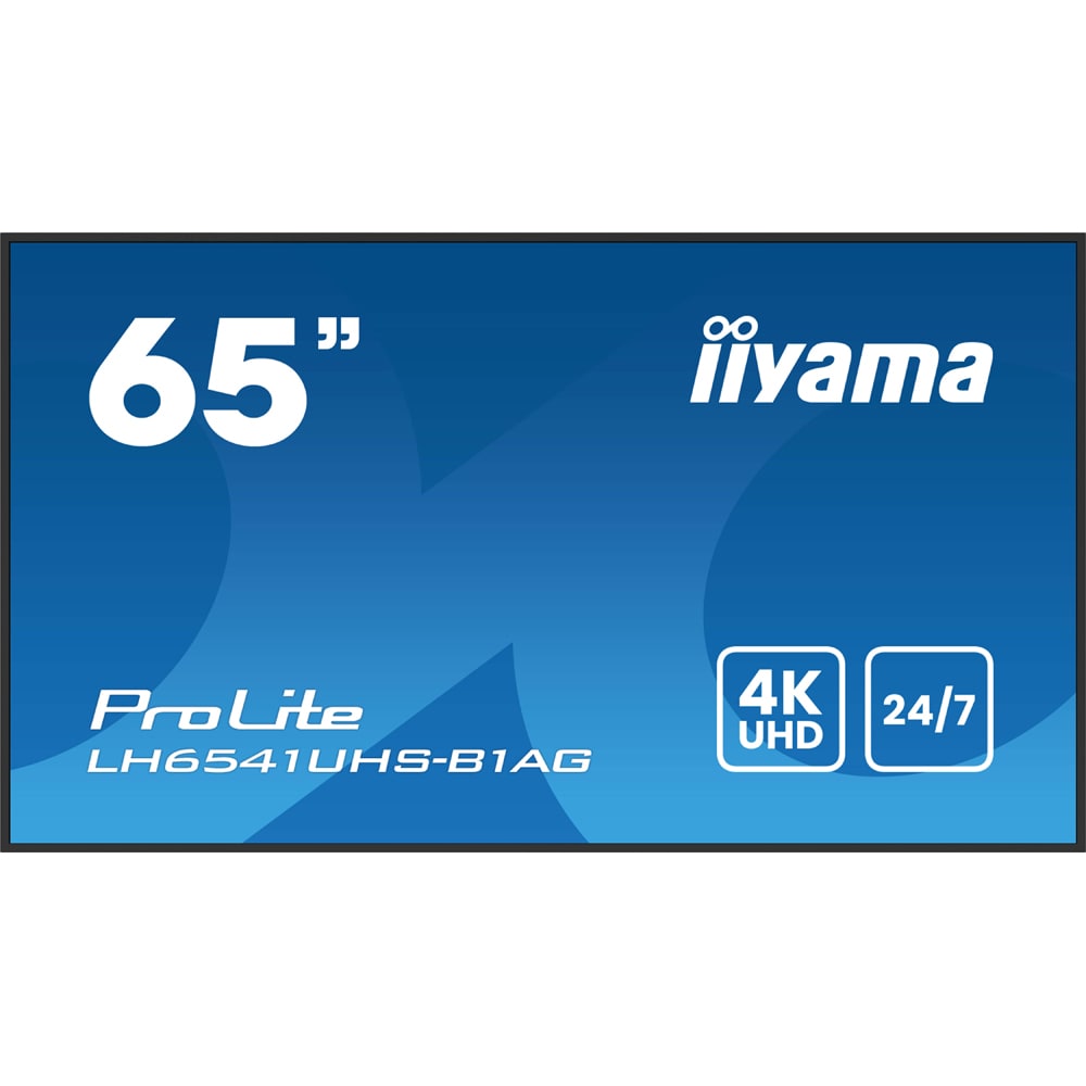 Display profesional LED VA IIYAMA ProLite LH6541UHS-B1AG, 64.5", 4K UHD, negru