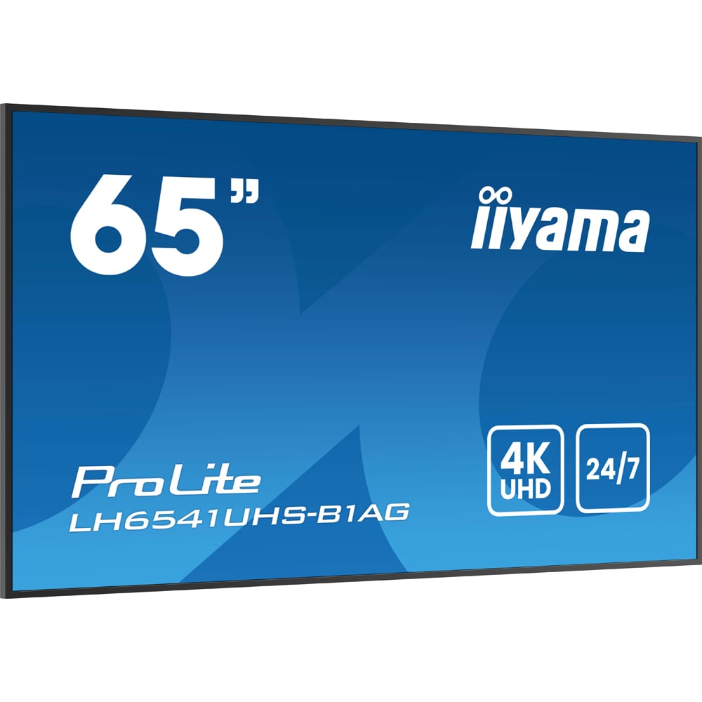 Display profesional LED VA IIYAMA ProLite LH6541UHS-B1AG, 64.5", 4K UHD, negru