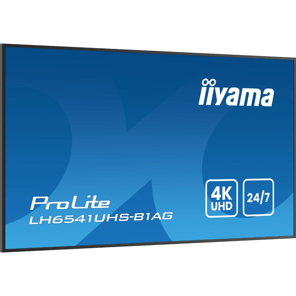Display profesional LED VA IIYAMA ProLite LH6541UHS-B1AG, 64.5", 4K UHD, negru