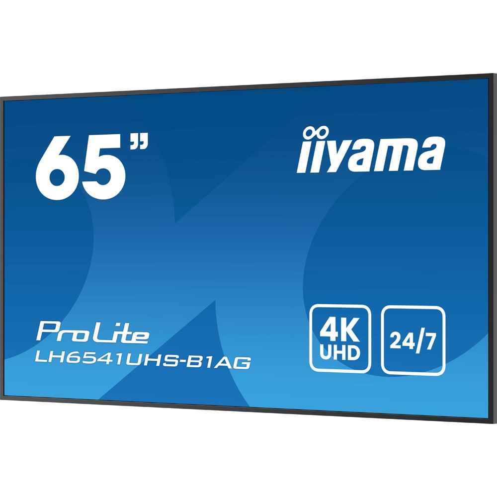 Display profesional LED VA IIYAMA ProLite LH6541UHS-B1AG, 64.5", 4K UHD, negru