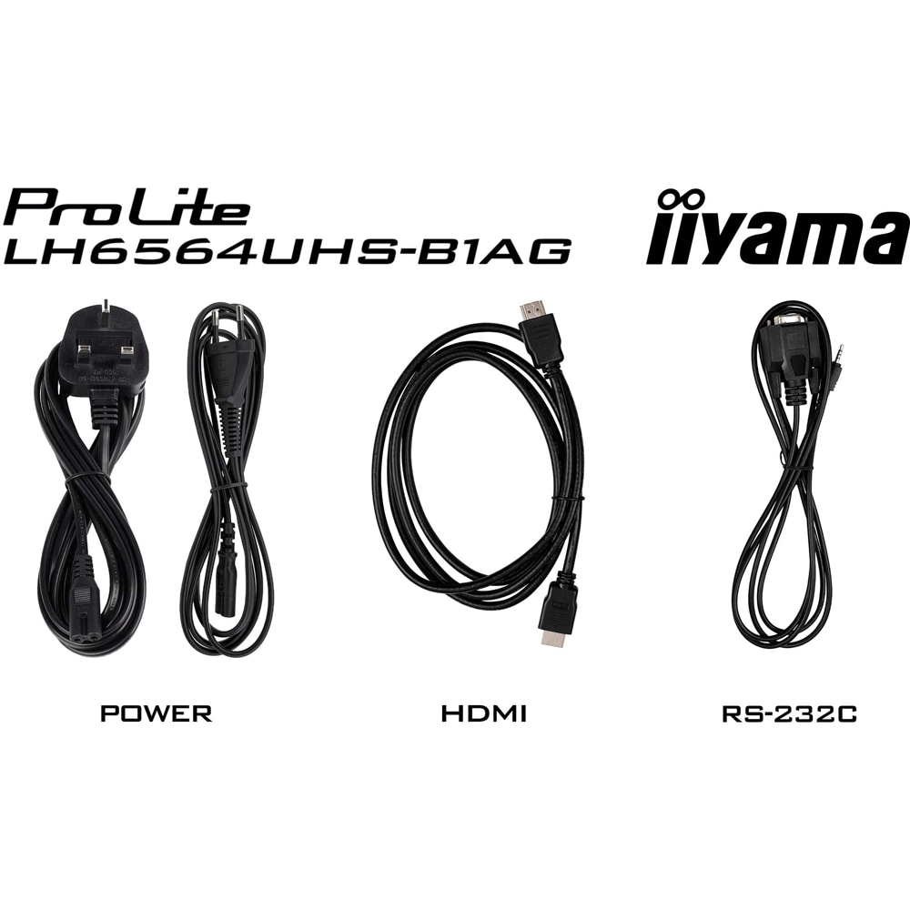 Display profesional LED VA IIYAMA ProLite LH6564UHS-B1AG, 65", 4K UHD, negru