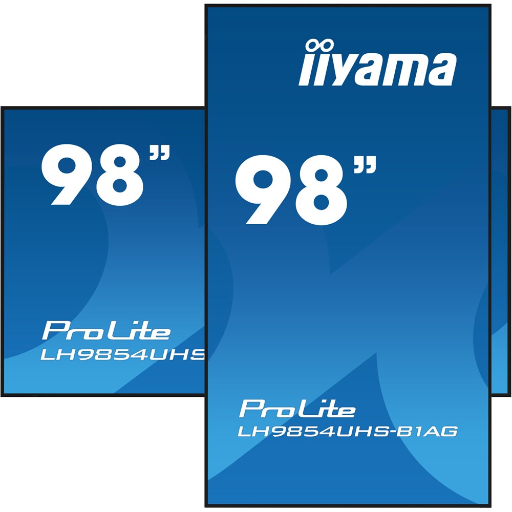 Display profesional IIYAMA ProLite LH9854UHS-B1AG, 98", 4K UHD, 60Hz, negru