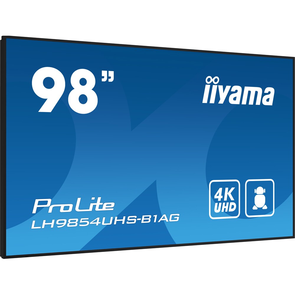 Display profesional IIYAMA ProLite LH9854UHS-B1AG, 98", 4K UHD, 60Hz, negru