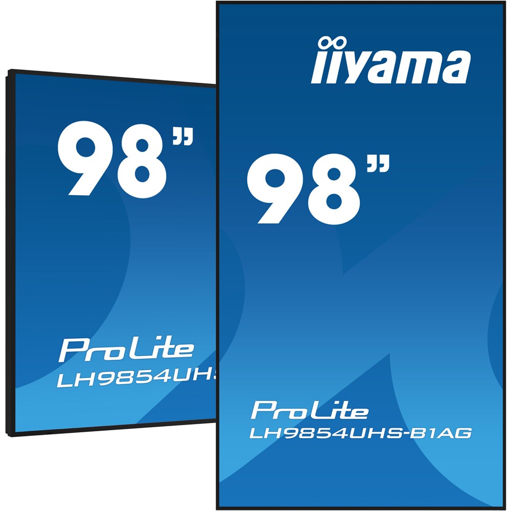 Display profesional IIYAMA ProLite LH9854UHS-B1AG, 98", 4K UHD, 60Hz, negru