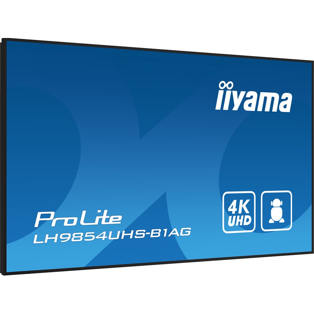Display profesional IIYAMA ProLite LH9854UHS-B1AG, 98", 4K UHD, 60Hz, negru