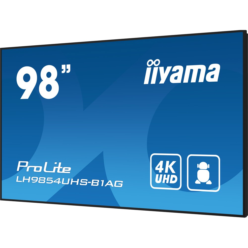 Display profesional IIYAMA ProLite LH9854UHS-B1AG, 98", 4K UHD, 60Hz, negru