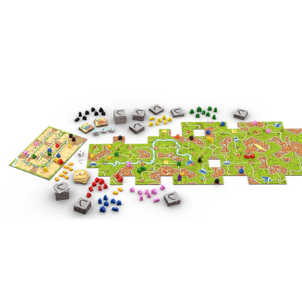 Joc de societate CARCASSONNE Big Box editie noua - Joc de baza CAT34, 7 ani+, 2-6 jucatori