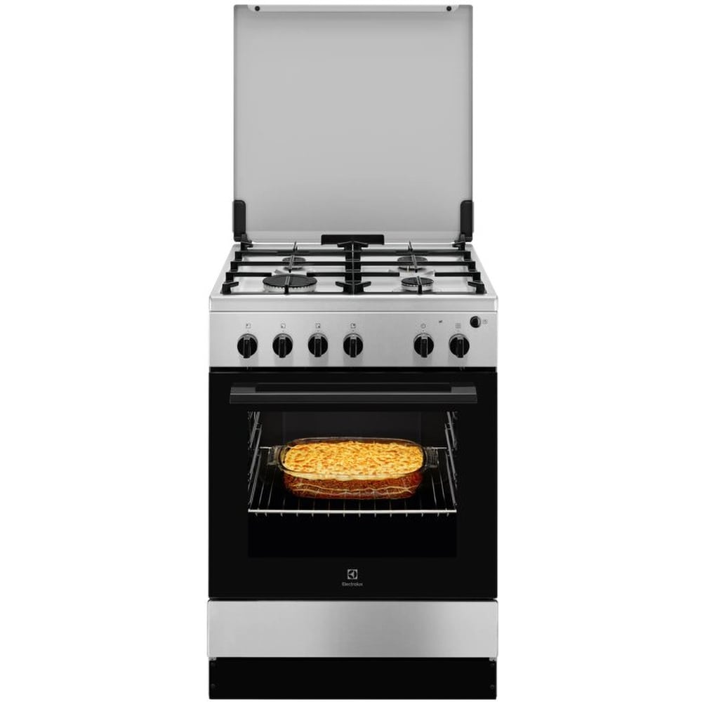Aragaz ELECTROLUX LKG604015X, 4 arzatoare, Gaz, L 60 cm, Grill, inox