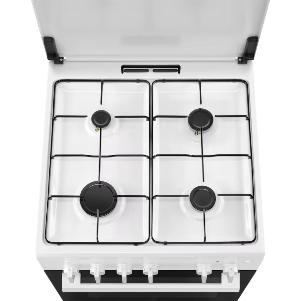 Aragaz ELECTROLUX LKG604016W, 4 arzatoare, Gaz, L 60 cm, Grill, alb