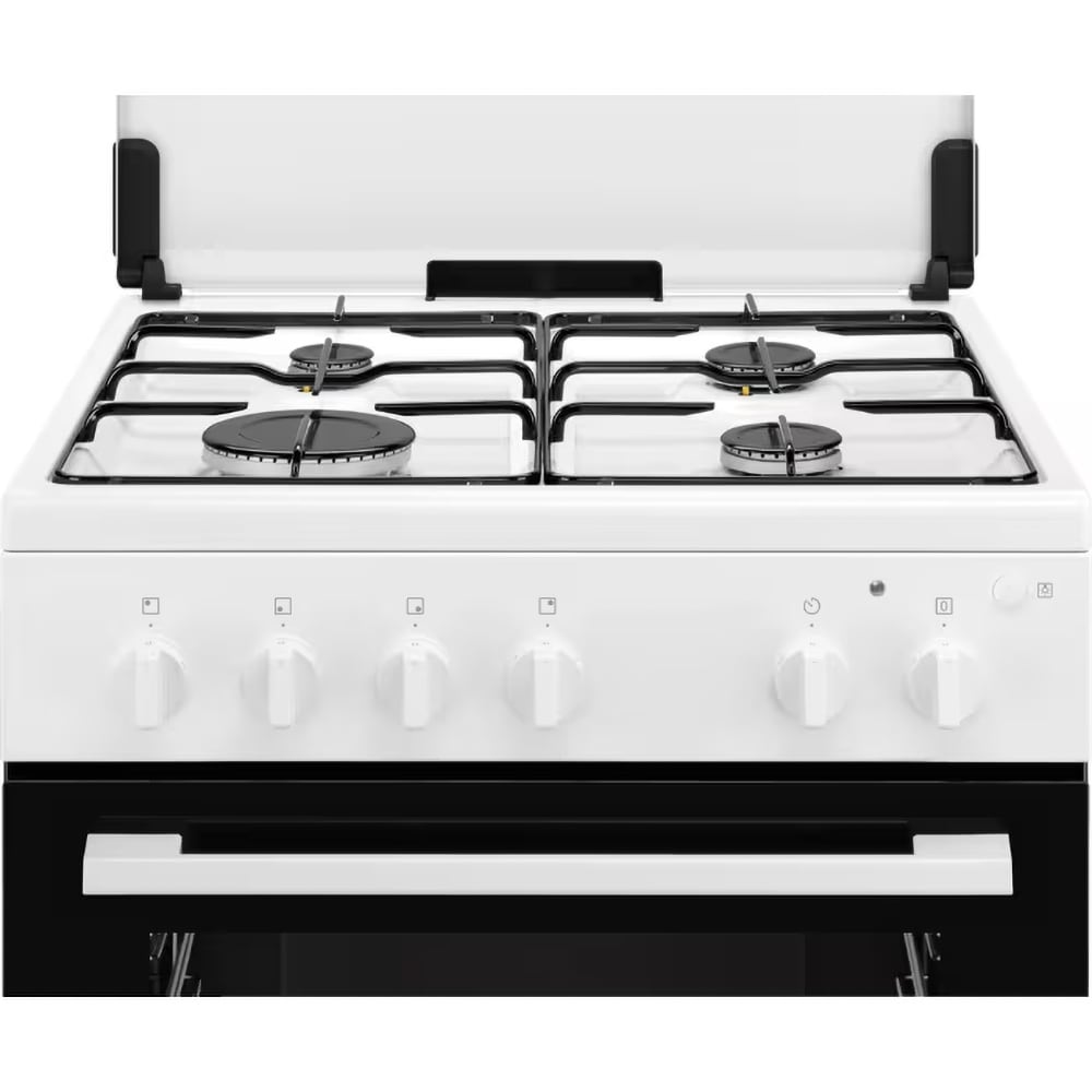Aragaz ELECTROLUX LKG604017W, 4 arzatoare, Gaz, L 60 cm, Grill, alb