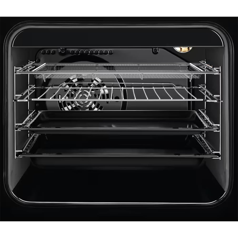 Aragaz ELECTROLUX LKI564267K, SteamBake, 4 arzatoare, Electric, L 50 cm, Grill, negru