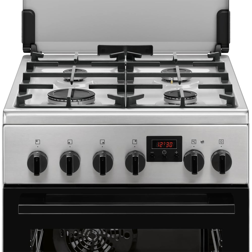 Aragaz ELECTROLUX LKK540224X, HotAir, 4 arzatoare, Gaz + Electric, L 50 cm, Grill, inox