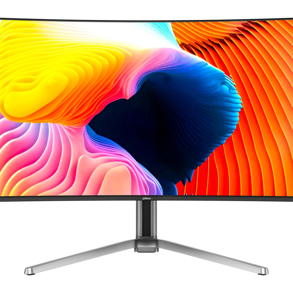 Monitor Gaming curbat QD OLED DAHUA DHI-LM32-GO43A, 31.5", Ultra HD, 165Hz, HDR400, boxe, gri