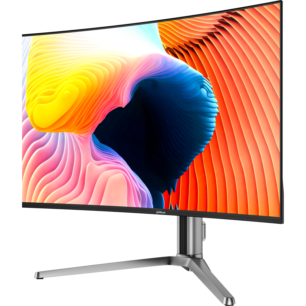 Monitor Gaming curbat QD OLED DAHUA DHI-LM32-GO43A, 31.5", Ultra HD, 165Hz, HDR400, boxe, gri