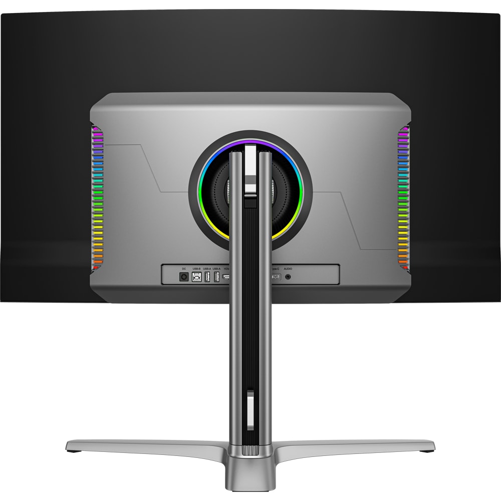 Monitor Gaming curbat QD OLED DAHUA DHI-LM32-GO43A, 31.5", Ultra HD, 165Hz, HDR400, boxe, gri