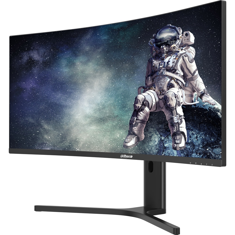 Monitor Gaming Curbat LED VA DAHUA DHI-LM34-E330CA, 34", WQHD, 180Hz, HDR10, negru