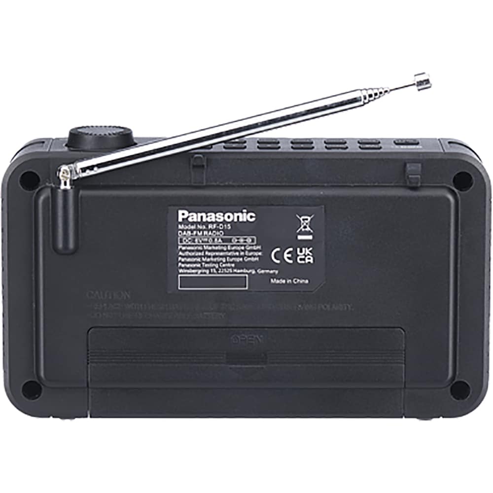 Radio portabil PANASONIC RF-D15EG-K, FM/DAB+, argintiu