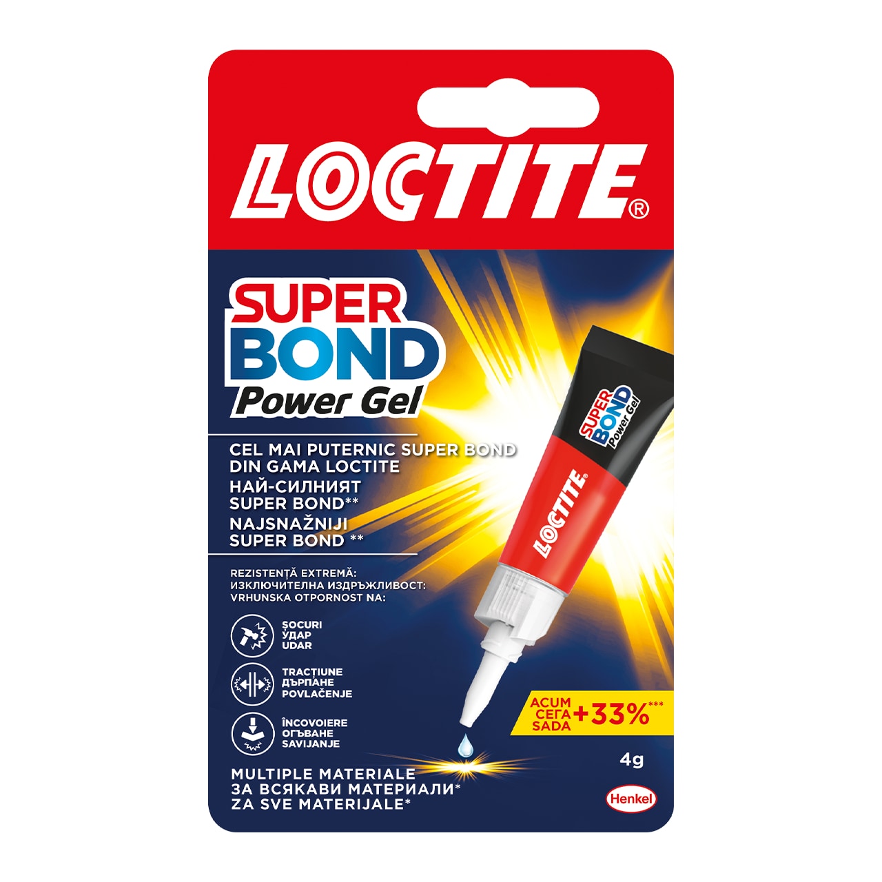 Super glue gel LOCTITE, universal, 2g