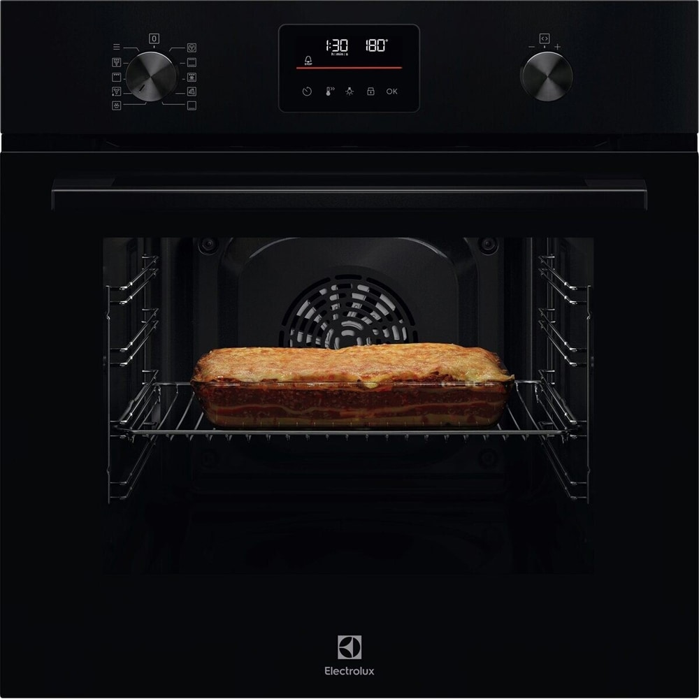 Cuptor incorporabil ELECTROLUX SurroundCook LOF4P06BK, Electric, Autocuratare pirolitica, 65 l, Clasa A+, negru