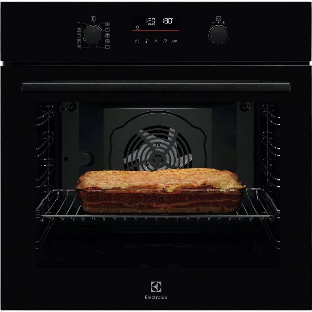 Cuptor incorporabil ELECTROLUX SurroundCook LOF6P16Z, Electric, Autocuratare pirolitica, 72 l, Clasa A+, negru