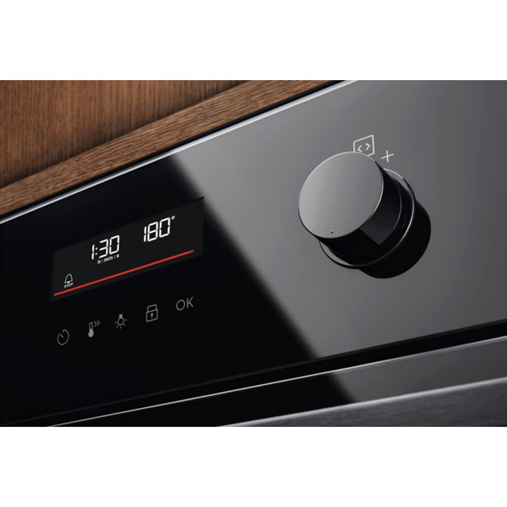 Cuptor incorporabil ELECTROLUX SurroundCook LOF6P16Z, Electric, Autocuratare pirolitica, 72 l, Clasa A+, negru