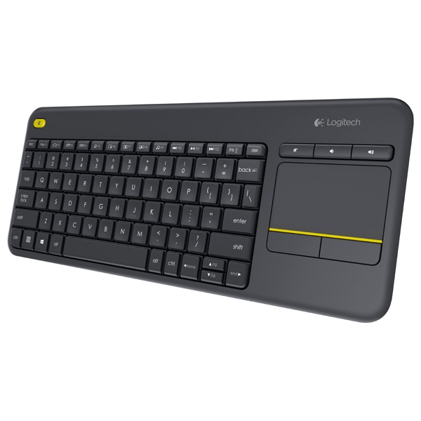 Tastatura Wireless LOGITECH Touch K400 Plus TV, USB, Layout US INT, negru