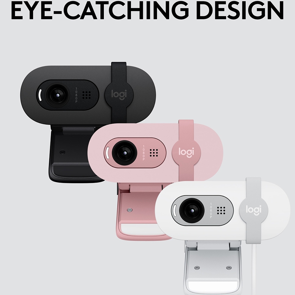 Camera Web LOGITECH Brio 100, Full HD 1080p, negru