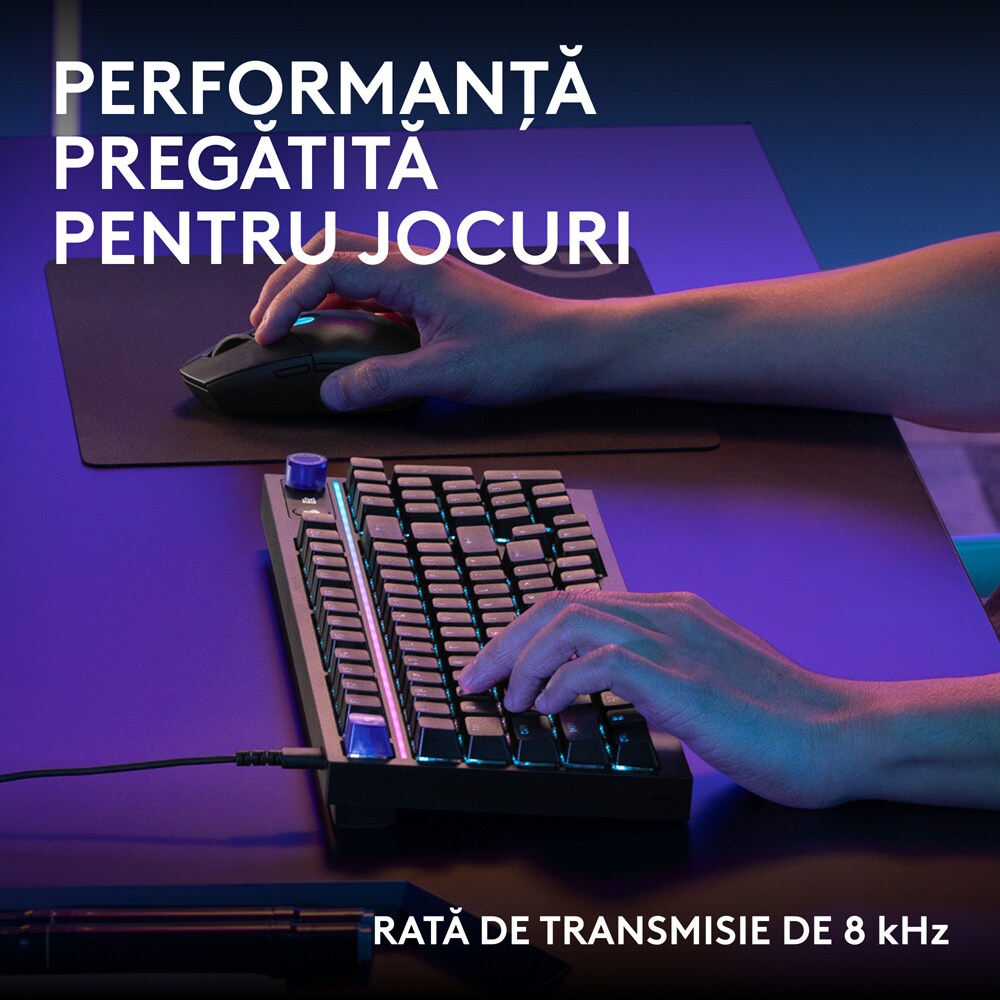 Tastatura Gaming LOGITECH G316 X, USB, Layout US, negru