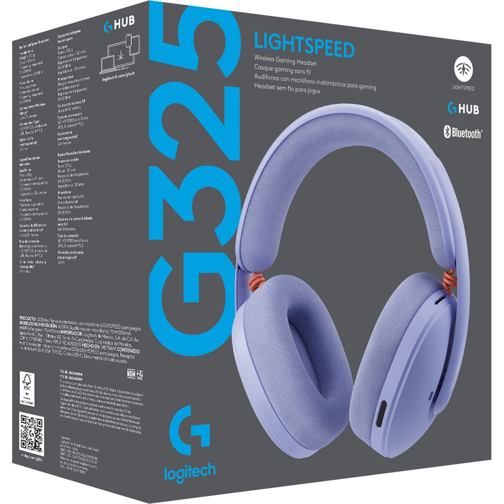 Casti Gaming Wireless LOGITECH G325 multiplatforma, lila