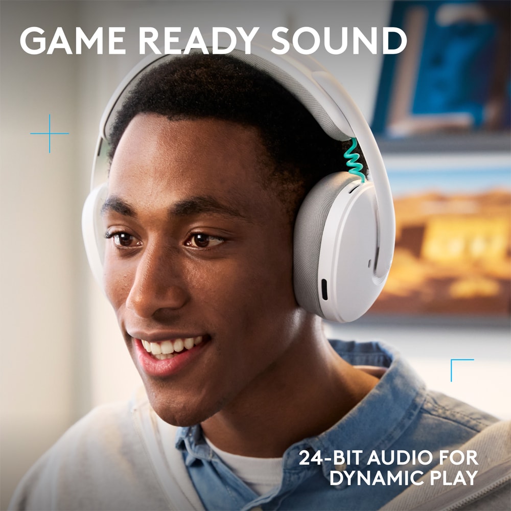 Casti Gaming Wireless LOGITECH G325 multiplatforma, alb