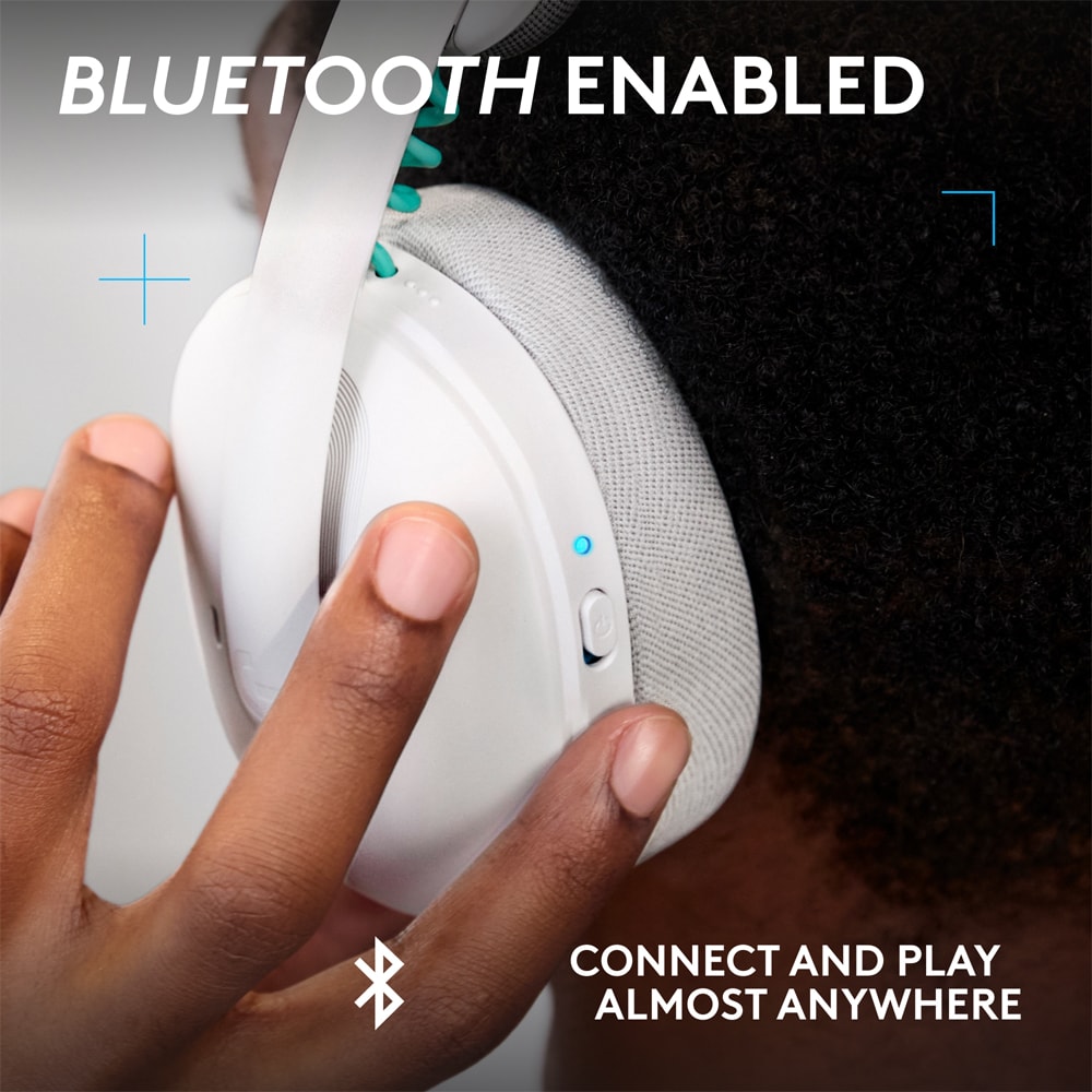 Casti Gaming Wireless LOGITECH G325 multiplatforma, alb