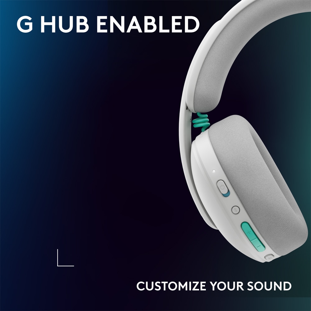 Casti Gaming Wireless LOGITECH G325 multiplatforma, alb