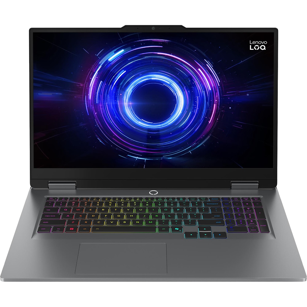 Laptop gaming LENOVO LOQ 17IRX10, Intel Core i7-13700HX pana la 5GHz, 17.3" Full HD, 32GB, SSD 1TB, NVIDIA GeForce RTX 5060 8GB, Free DOS, Luna Grey