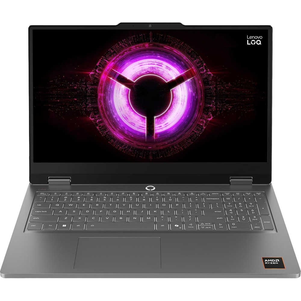 Laptop Gaming LENOVO LOQ Essential 15ARP11, AMD Ryzen 5 150 pana la 4.55GHz, 15.6" Full HD, 16GB, SSD 512GB, NVIDIA GeForce RTX 5050 8GB, Free DOS, Luna Grey