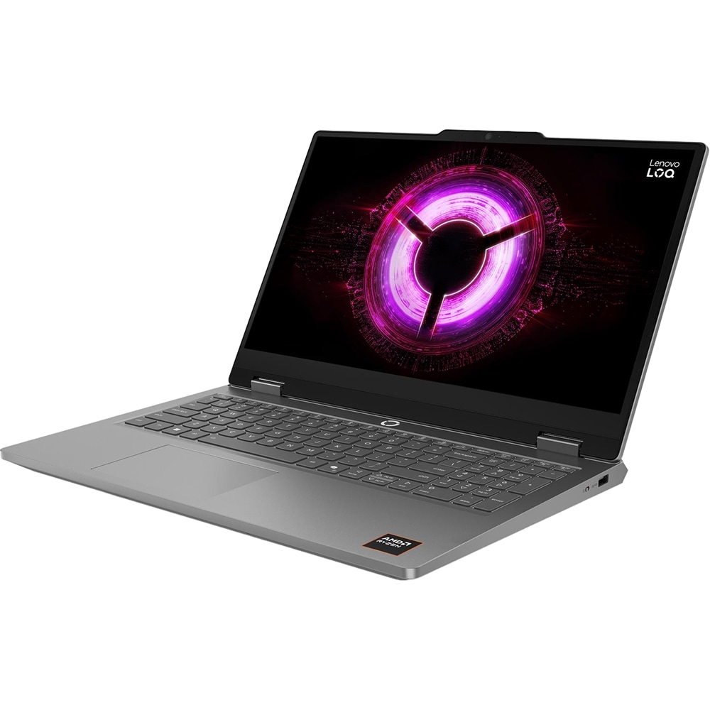 Laptop Gaming LENOVO LOQ Essential 15ARP11, AMD Ryzen 5 150 pana la 4.55GHz, 15.6" Full HD, 16GB, SSD 512GB, NVIDIA GeForce RTX 5050 8GB, Free DOS, Luna Grey