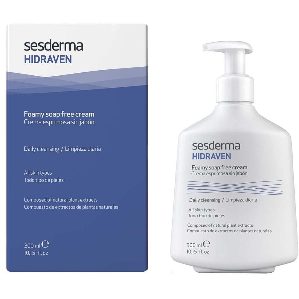 Spuma de curatare crema fara sapun SESDERMA Hidraven, 300ml