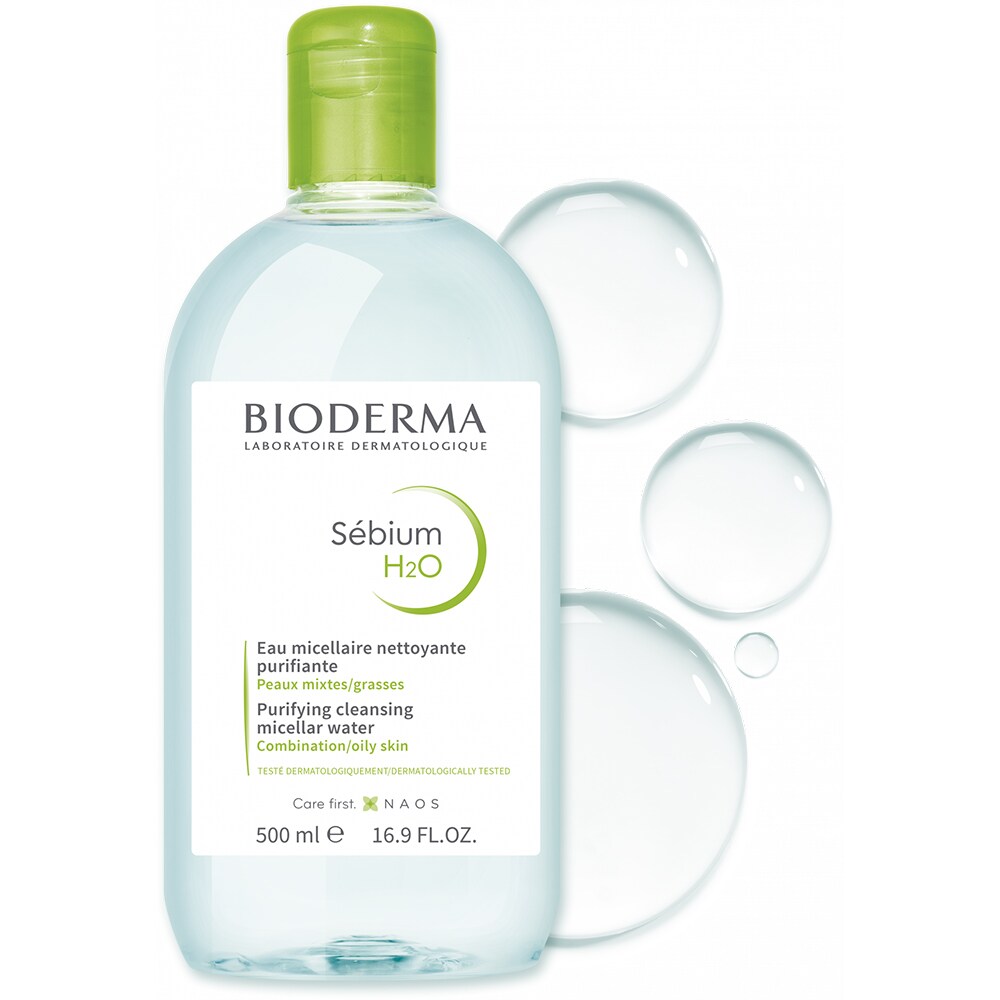 Apa micelara pentru ten mixt si gras BIODERMA Sebium H2O, 500ml